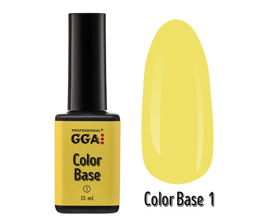 Изображение  База для гель-лака GGA Professional Color Base 15 мл, № 01, Объем (мл, г): 15, Цвет №: 01