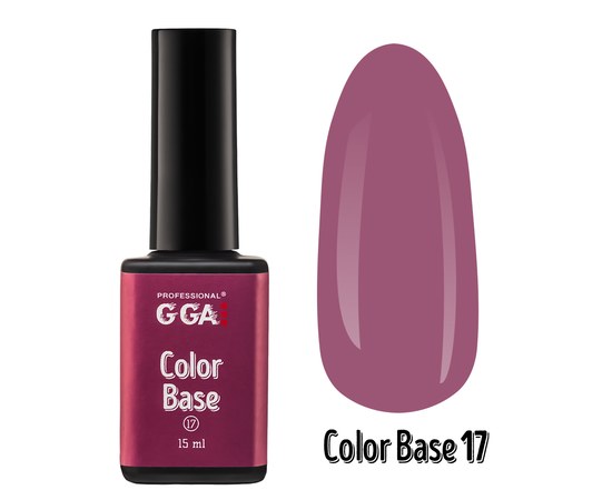 Изображение  Base for gel polish GGA Professional Color Base 15 ml, No. 17, Volume (ml, g): 15, Color No.: 17