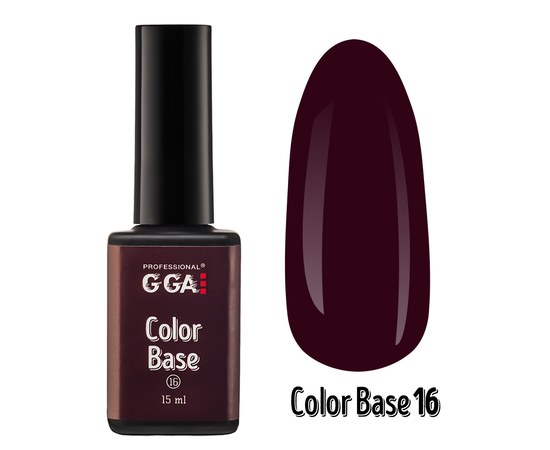 Изображение  Base for gel polish GGA Professional Color Base 15 ml, No. 16, Volume (ml, g): 15, Color No.: 16