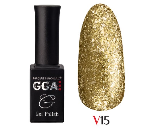 Изображение  Gel polish for nails GGA Professional Vegas 10 ml, No. 16, Volume (ml, g): 10, Color No.: 16