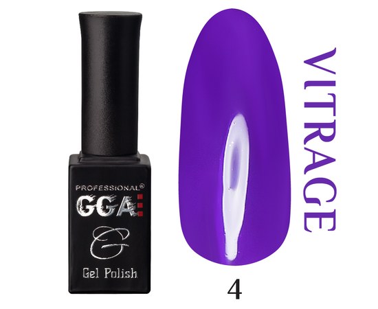 Зображення  Гель-лак для нігтів GGA Professional Вітражний 10 мл, № 05, Об'єм (мл, г): 10, Цвет №: 05