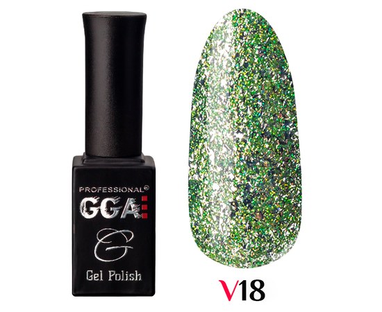 Изображение  Gel polish for nails GGA Professional Vegas 10 ml, No. 14, Volume (ml, g): 10, Color No.: 14