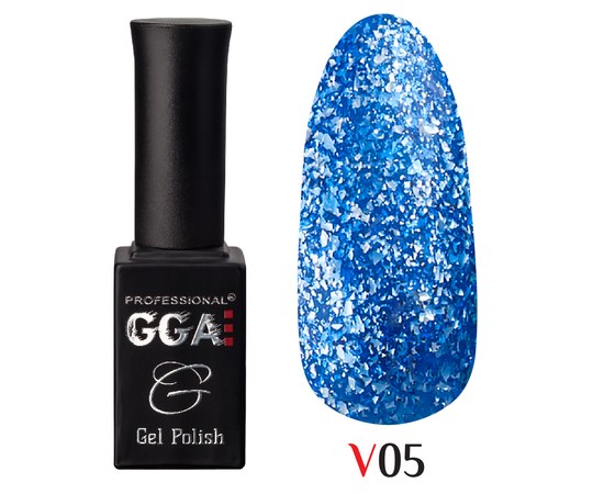 Изображение  Gel polish for nails GGA Professional Vegas 10 ml, No. 05, Volume (ml, g): 10, Color No.: 5