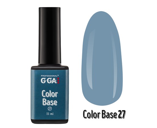 Изображение  Base for gel polish GGA Professional Color Base 15 ml, No. 27, Volume (ml, g): 15, Color No.: 27