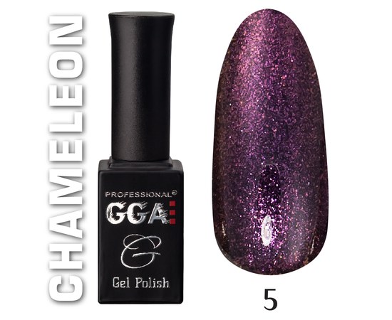 Зображення  Гель-лак для нігтів GGA Professional Chameleon 10 мл, № 05, Об'єм (мл, г): 10, Цвет №: 05