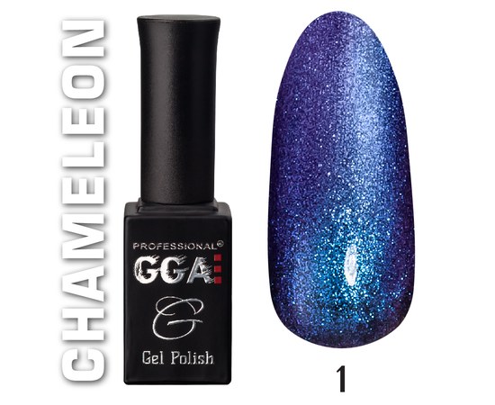 Зображення  Гель-лак для нігтів GGA Professional Chameleon 10 мл, № 01, Об'єм (мл, г): 10, Цвет №: 01