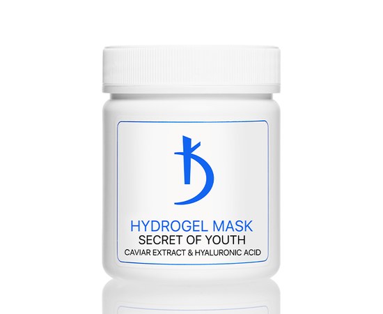Изображение  Гидрогелевая маска для лица с гиалуроновой кислотой и экстрактом икры Kodi Secret of youth, 100 гр