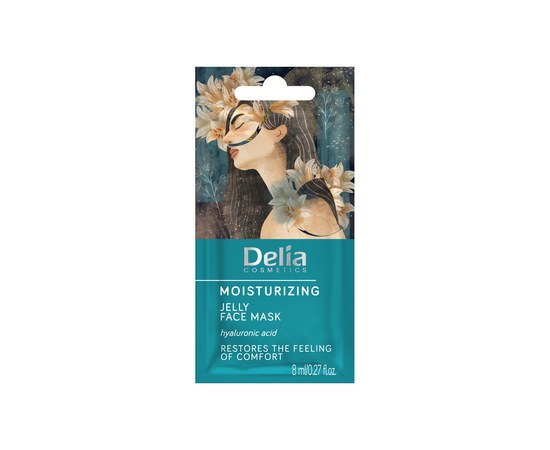 Изображение  Delia jelly face mask moisturizing, 8 ml