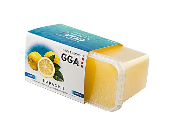 Изображение  Парафин витаминизированный GGA Professional Лимон, 1000 мл, Аромат: Лимон, Объем (мл, г): 1000