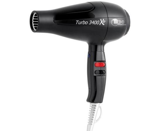 Зображення  Професійний фен для волосся TICO Professional Turbo 3400 XP BLACK (100001BK)