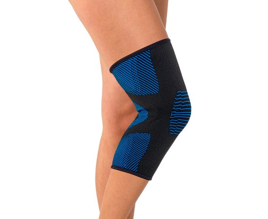 Зображення  Бандаж для колінного суглоба компресійний TIANA Тип 509 (чорно-синій) розмір 1 33 - 36 см, Розмір: 1