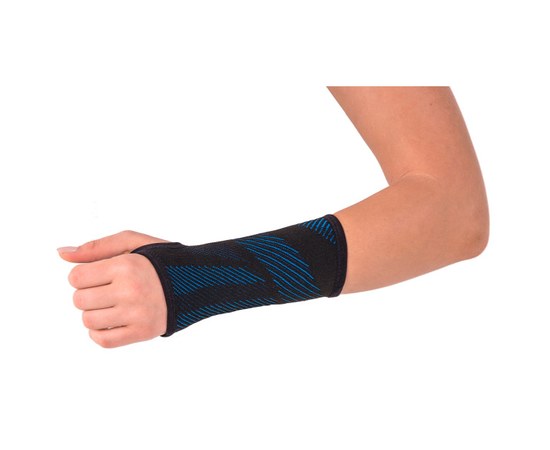Изображение  Bandage for wrist joint compression TIANA Type 559 (black-blue) size 3 17 - 18 cm, Size: 3