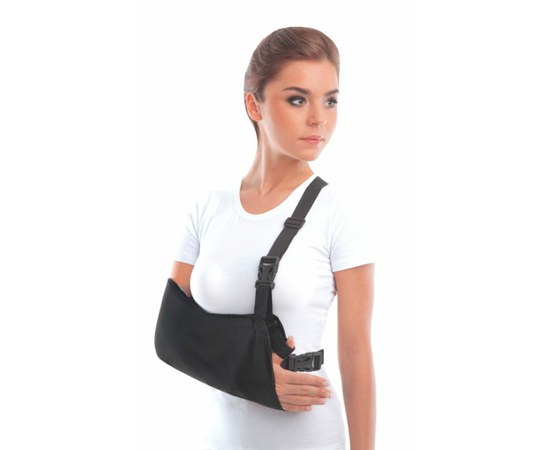 Изображение  Support arm bandage with lock (braid bandage) TIANA Type 611 (black) size 0 18 - 24 cm, Size: 0