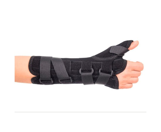 Изображение  Wrist brace with thumb fixation right hand TIANA Type 553 size 1 to 18 cm, Size: 1