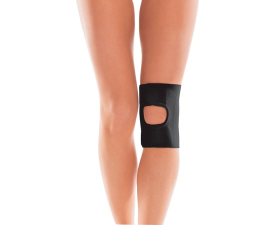 Зображення  Бандаж для колінного суглоба з відкритою чашечкою TIANA Тип 513 (чорний) розмір 1 32 - 35 см, Розмір: 1