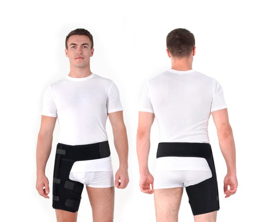 Изображение  Bandage for the hip joint (left-sided) TIANA Type 253 P (black) size 1 Hip circumference up to 116 cm, Size: 1