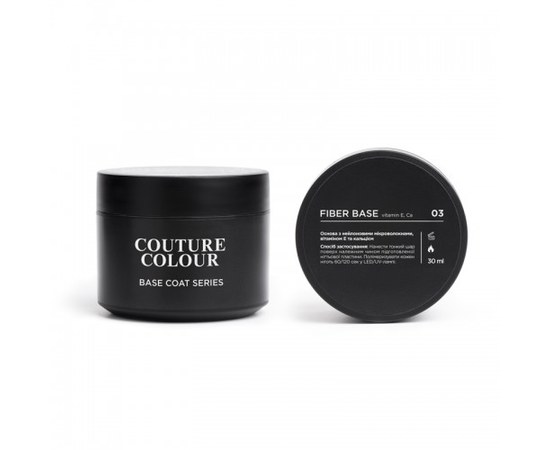 Изображение  Base for gel polish Couture Color Fiber Base 30 ml, FB 03 Icy Pink, Volume (ml, g): 30, Color No.: 3