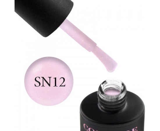 Зображення  Гель-лак Couture Colour Soft Nude SN 12 світло-рожевий із шиммерами, 9 мл, Об'єм (мл, г): 9, Цвет №: 12