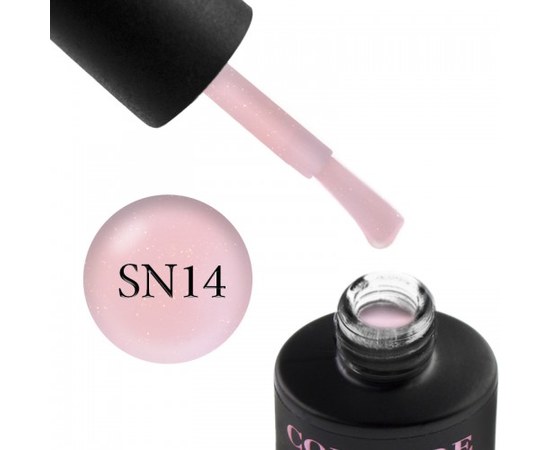 Изображение  Гель-лак Couture Colour Soft Nude SN 14 светлый абрикосово-розовый с шиммерами, 9 мл, Объем (мл, г): 9, Цвет №: 14