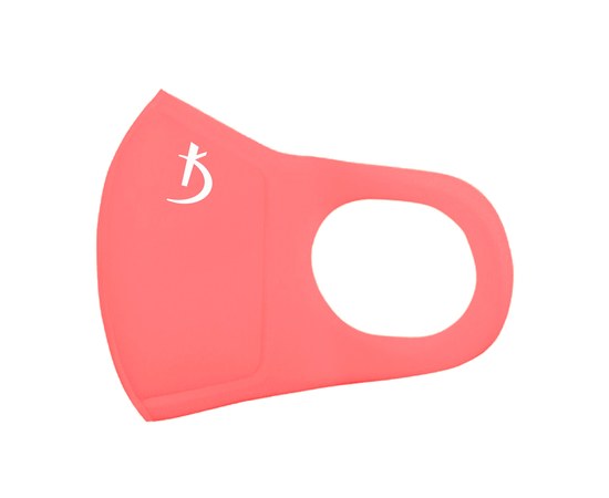 Изображение  Two-layer neoprene mask without valve Kodi 20096885, coral with logo, Color: coral
