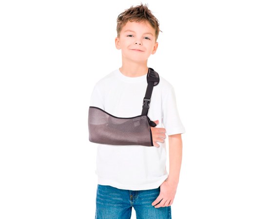 Изображение  Support mesh arm bandage (braiding bandage, children's size) TIANA Type 610-0 C (gray) 18 - 24 cm