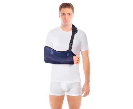 Изображение  Bandage for the arm supporting mesh (braid bandage) TIANA Type 610-C (blue) size 3 34 - 40 cm, Size: 3
