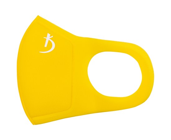 Изображение  Двухслойная маска из неопрена без клапана Kodi 20095420, желтая с логотипом, Цвет: желтый