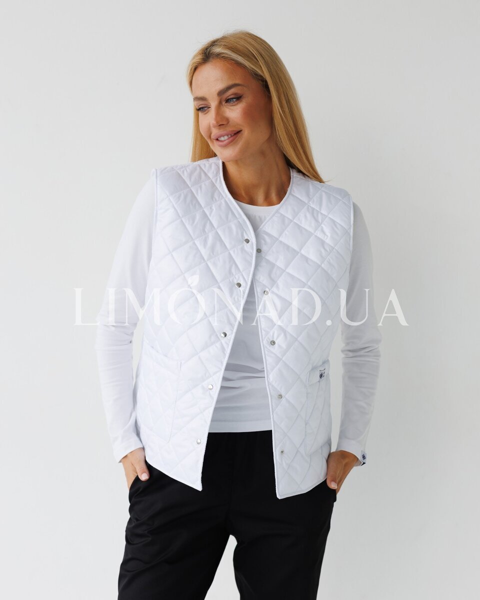 Medical insulated vest for women Oslo white size 40-42, 